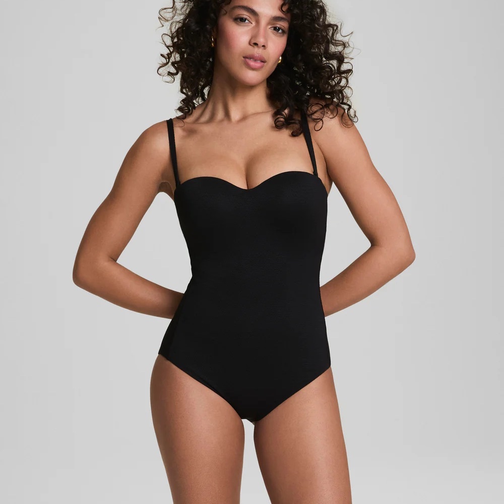 NWT SPANX Convertible Pique Bandeau One-Piece Size C/D - Picture 7 of 9